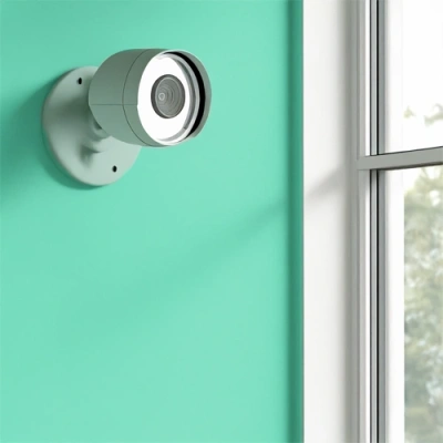 Evanston vivint camera facing a window